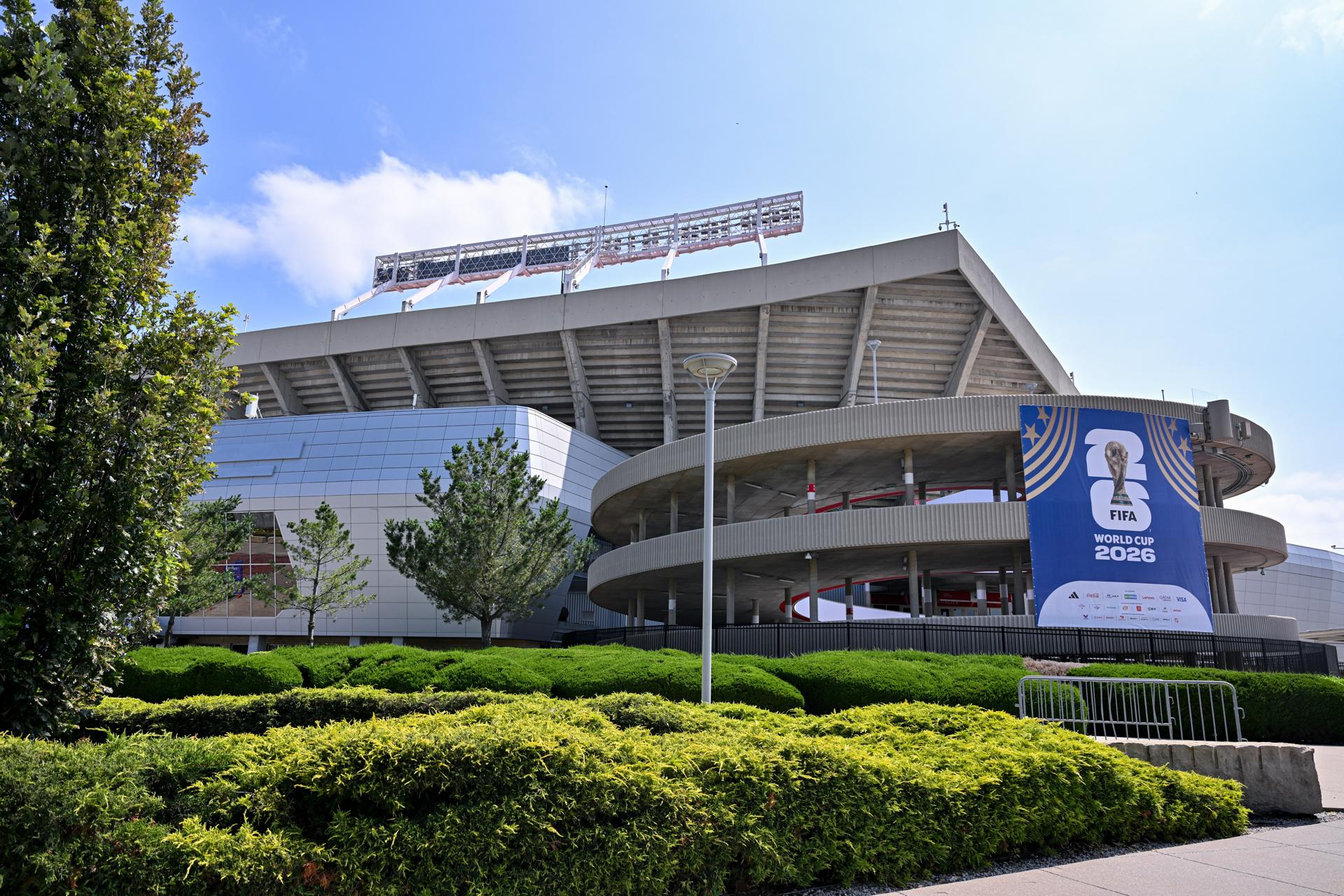 KANSAS CITY (United States), 08/06/2026.- A general view of the Kansas City Stadium, in Kansas City, Missouri, USA, 08 June 2026. Kansas City is one of the host cities of the FIFA World Cup 2026, co-hosted by the USA, Canada and Mexico and running from 11 June to 19 July. (Mundial de Fútbol) EFE/EPA/AMY KONTRAS
