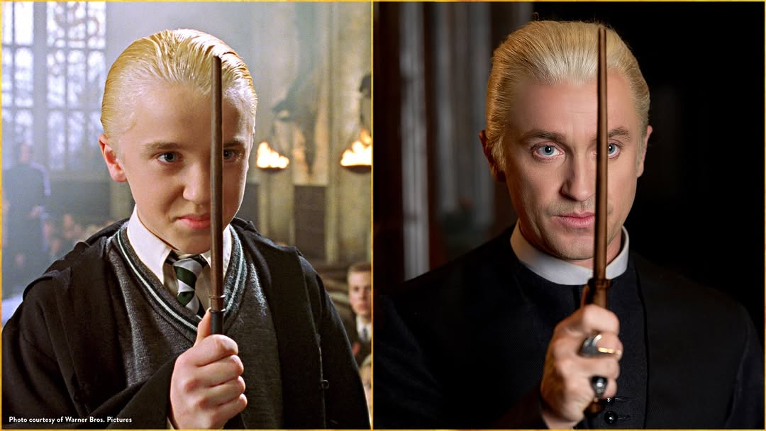 Vuelve Tom Felton como Draco Malfoy, en el universo Harry Potter, 16 años después