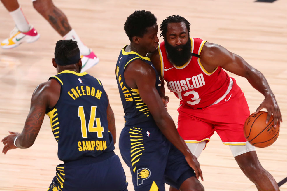 A pesar de los 45 puntos de Harden, los Rockets perdieron con los Pacers