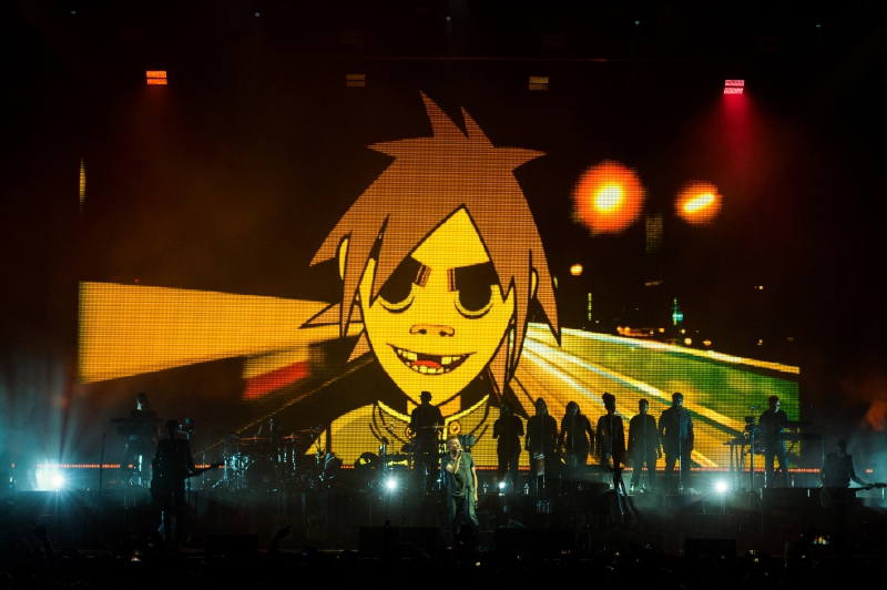 Gorillaz, una noche animada