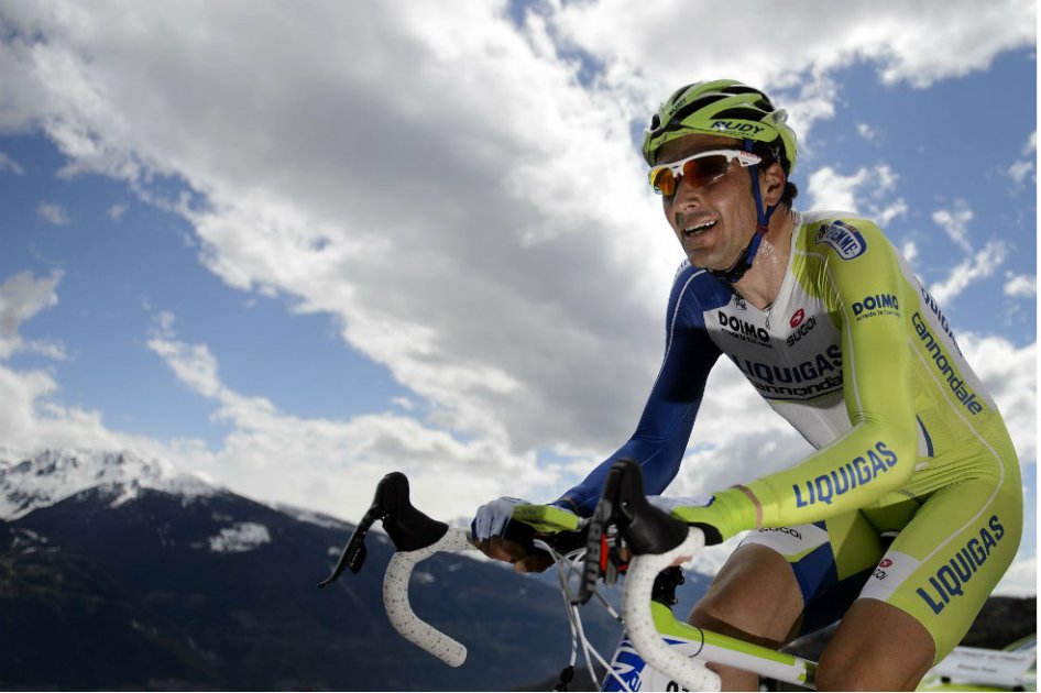 Ivan Basso, pedalista del Tinkoff. Foto: AFP