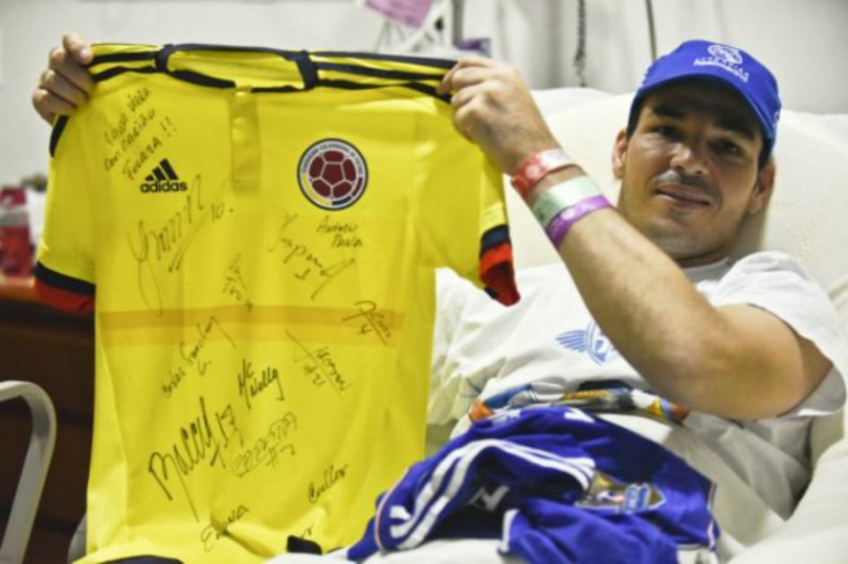 Acolfutpro y clubes del fútbol colombiano ayudan a Alexis Viera