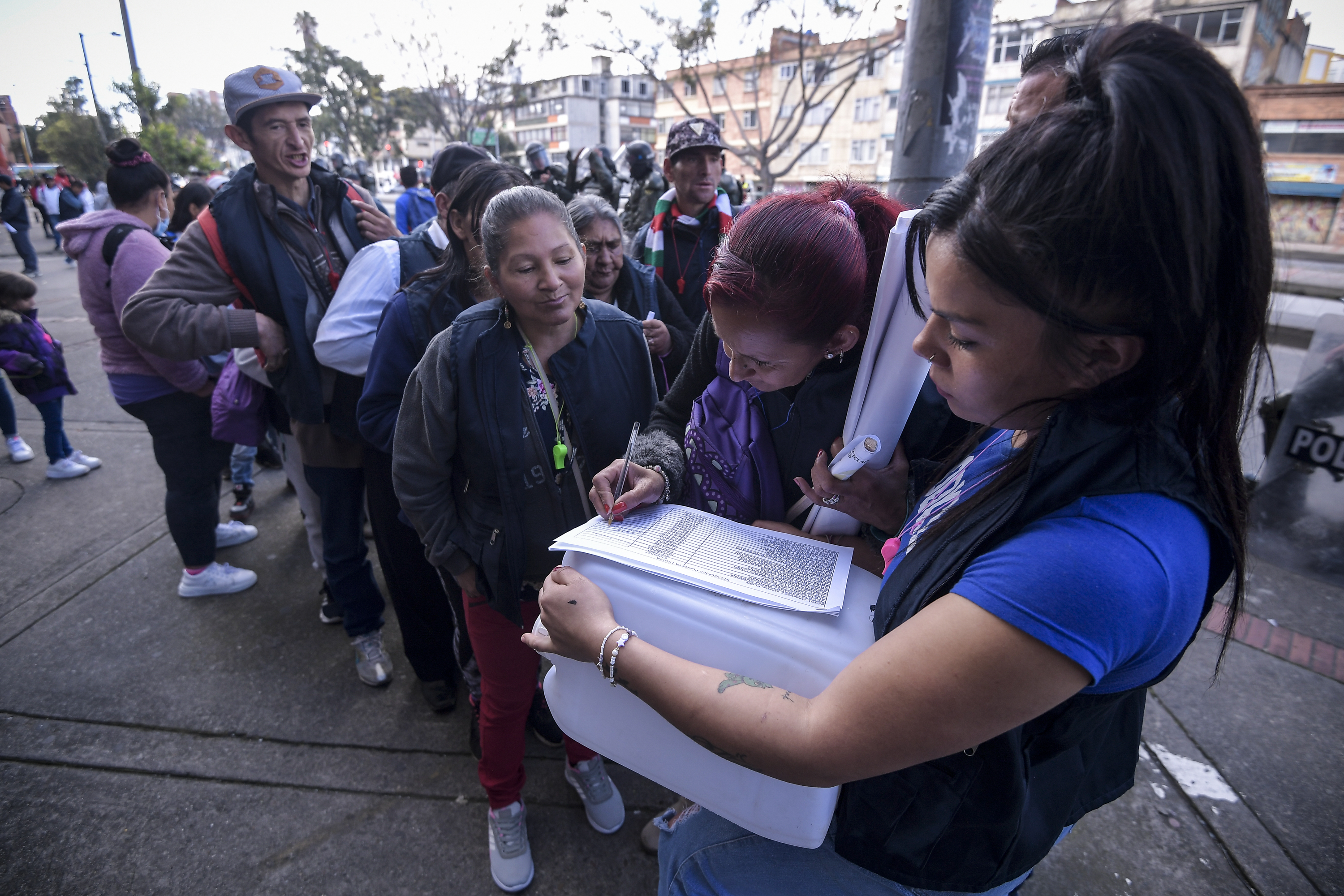 Protesta de Recicladores en Bogotá