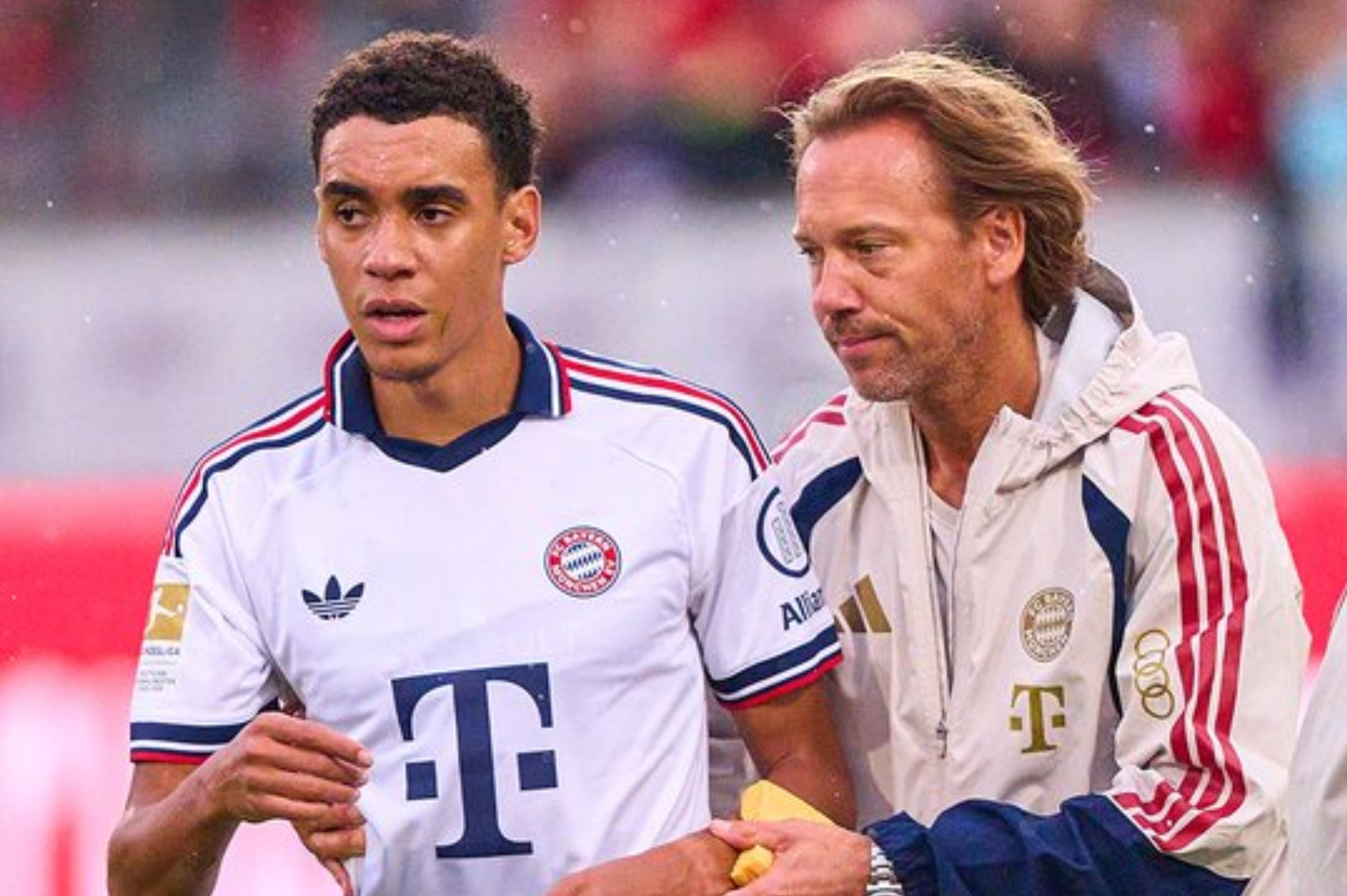 Jamal Musiala genera temor en Bayern Múnich: se volvió a desmayar en plena cancha