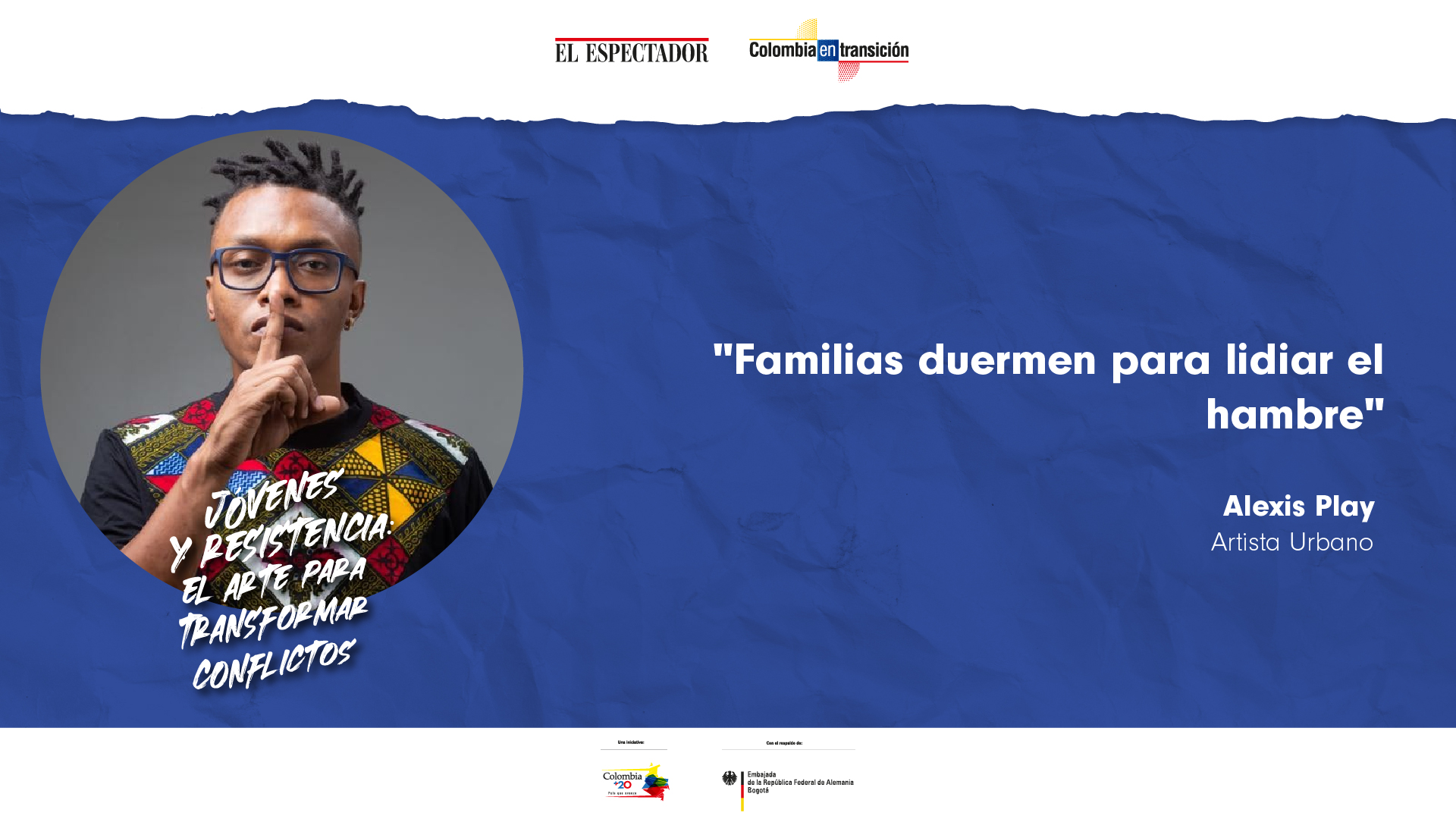 “Hay familias que duermen hasta el medio día, pero es para lidiar el hambre”: Alexis Play