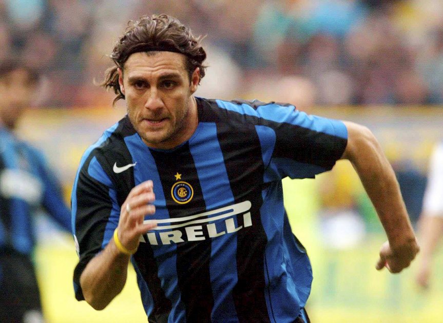 Christian Vieri, el exgoleador italiano que está en bancarrota