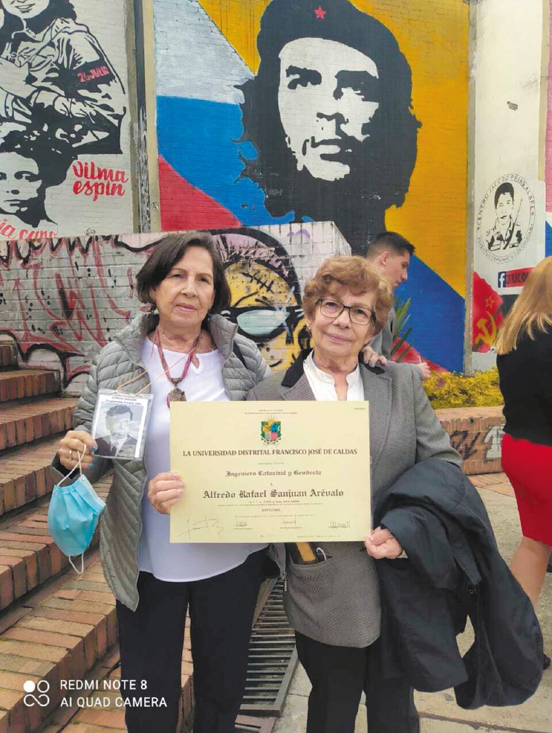 Alfredo Sanjuán recibió grado honorífico 40 años después de su desaparición