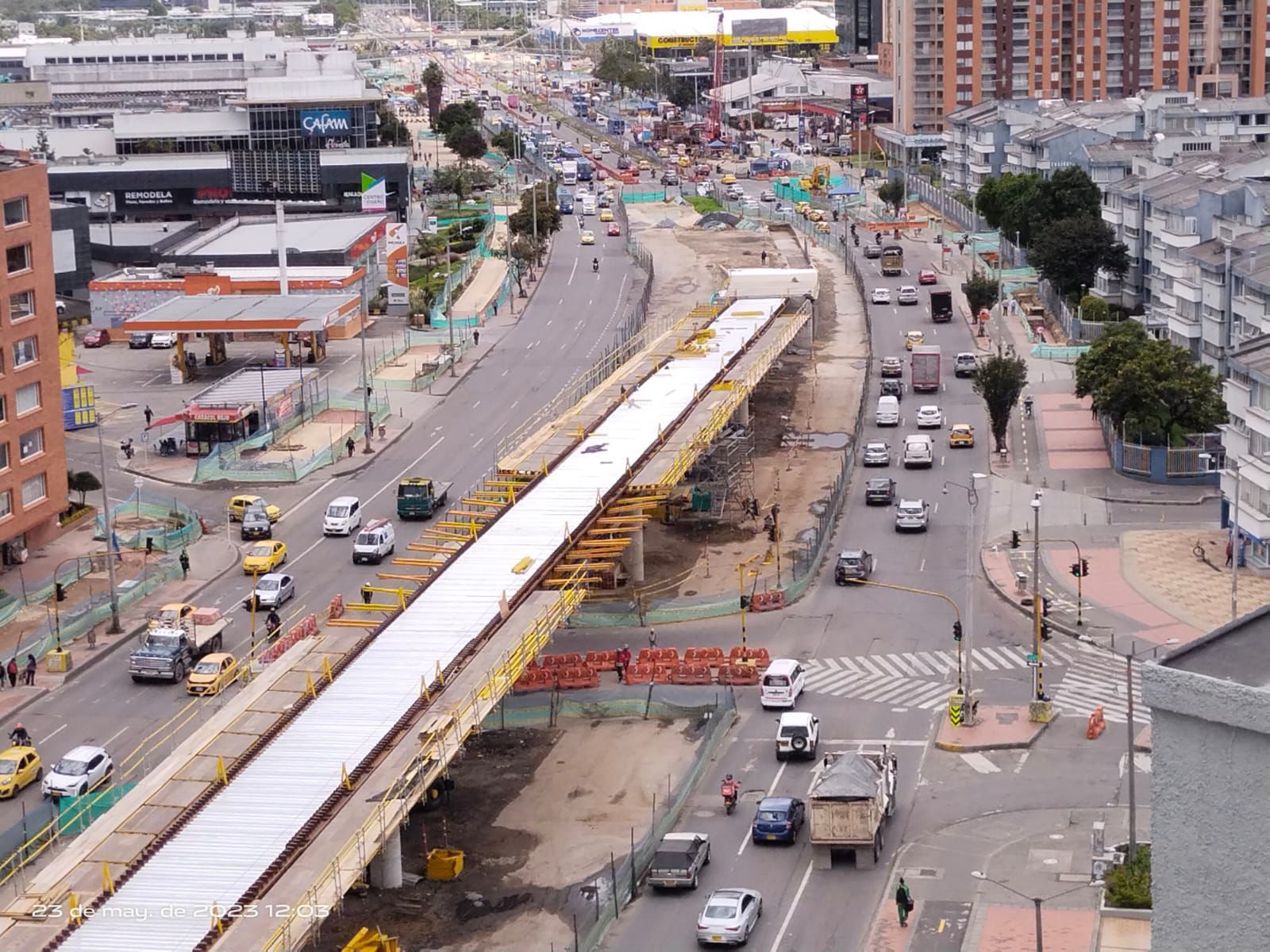 En Imágenes: así va la construcción del puente vehicular en la Floresta