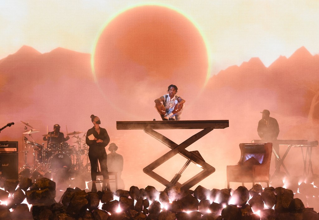 Lil Baby en los American Music Awards 2020.