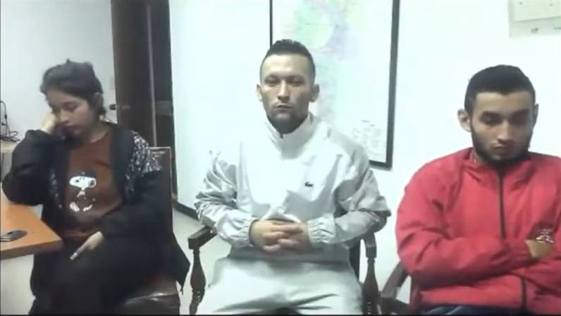 Sospechosos del asesinato del coronel Élmer Fernández.