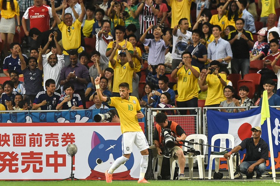 Neymar, tras el récord goleador de Pelé con la Selección de Brasil