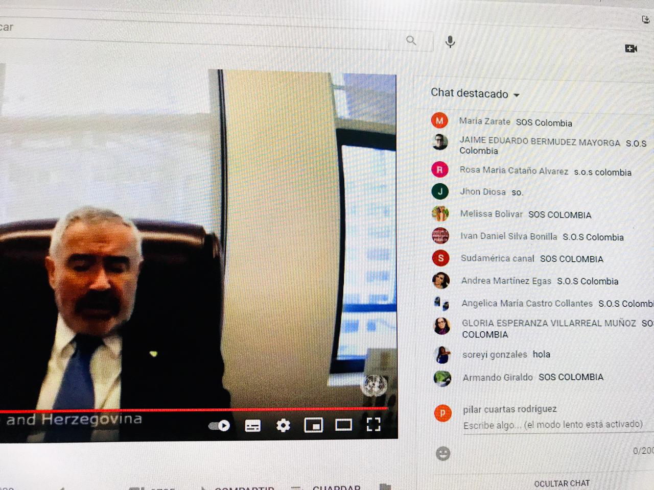 “S.O.S. Colombia”, la súplica del Paro Nacional que se tomó chat de transmisión de la ONU