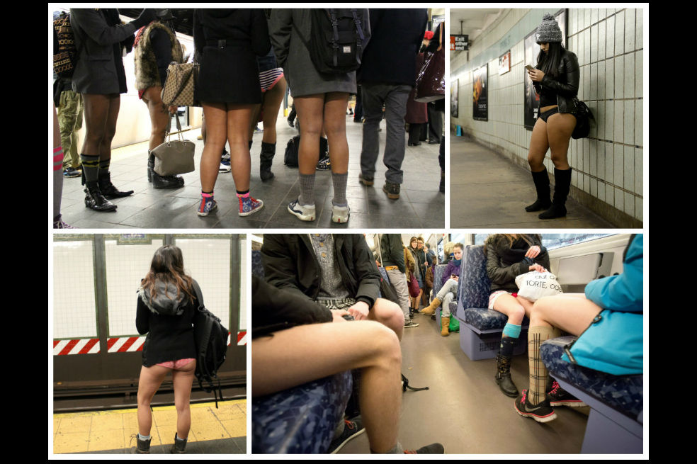 Miles de personas se unieron al día sin pantalones en el metro