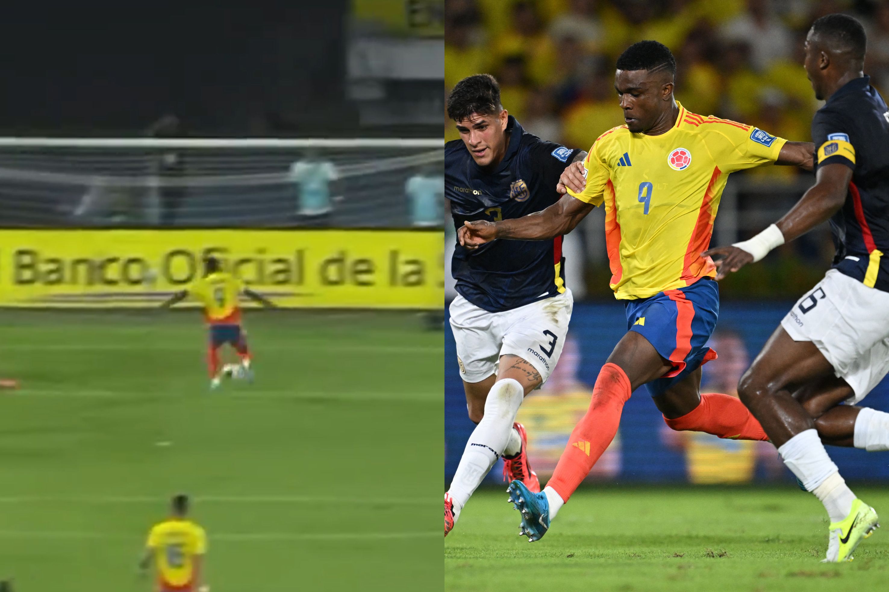 ¡Para qué te traje! Jhon Córdoba se comió insólito gol contra Ecuador: video
