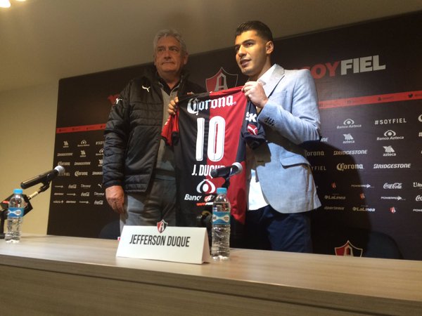 Jefferson Duque tiene la meta de "aportar muchos goles" al Atlas