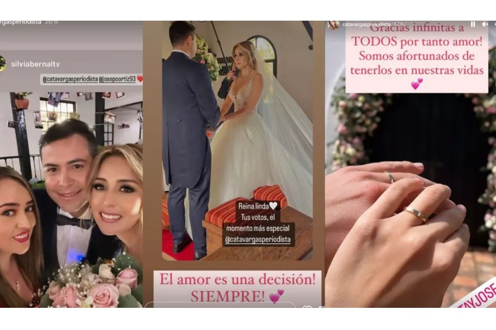 Este fin de semana, los dos comunicadores de Caracol TV, unieron sus vidas ante Dios, sus familiares y amigos más cercanos.