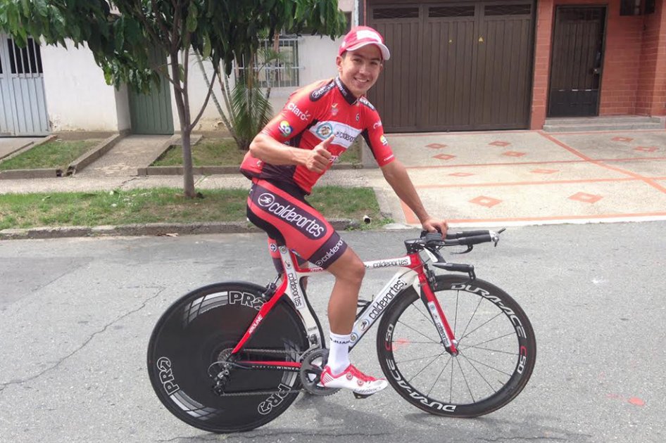 Juan Esteban Arango, pedalista del Coldeportes Claro. Foto: Oficina de Prensa