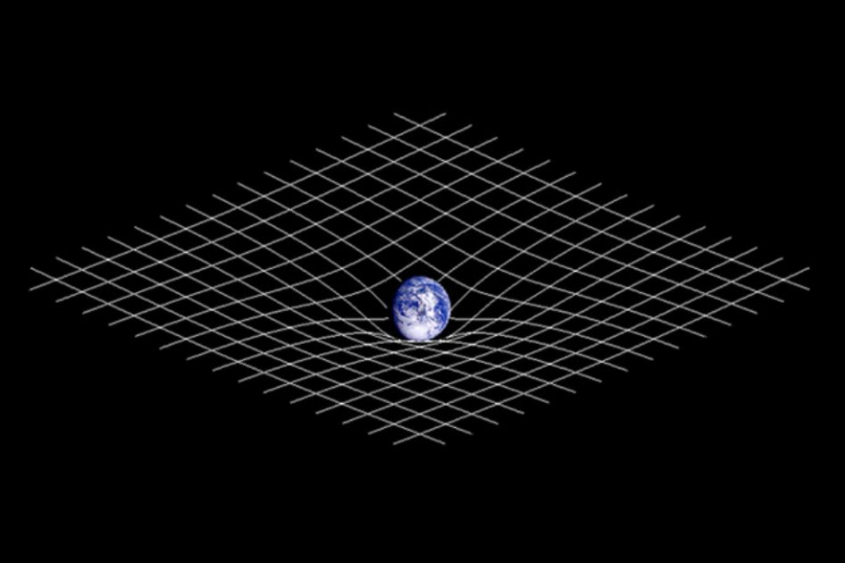 Imagen de la curvatura del espacio tiempo. / Wikipedia