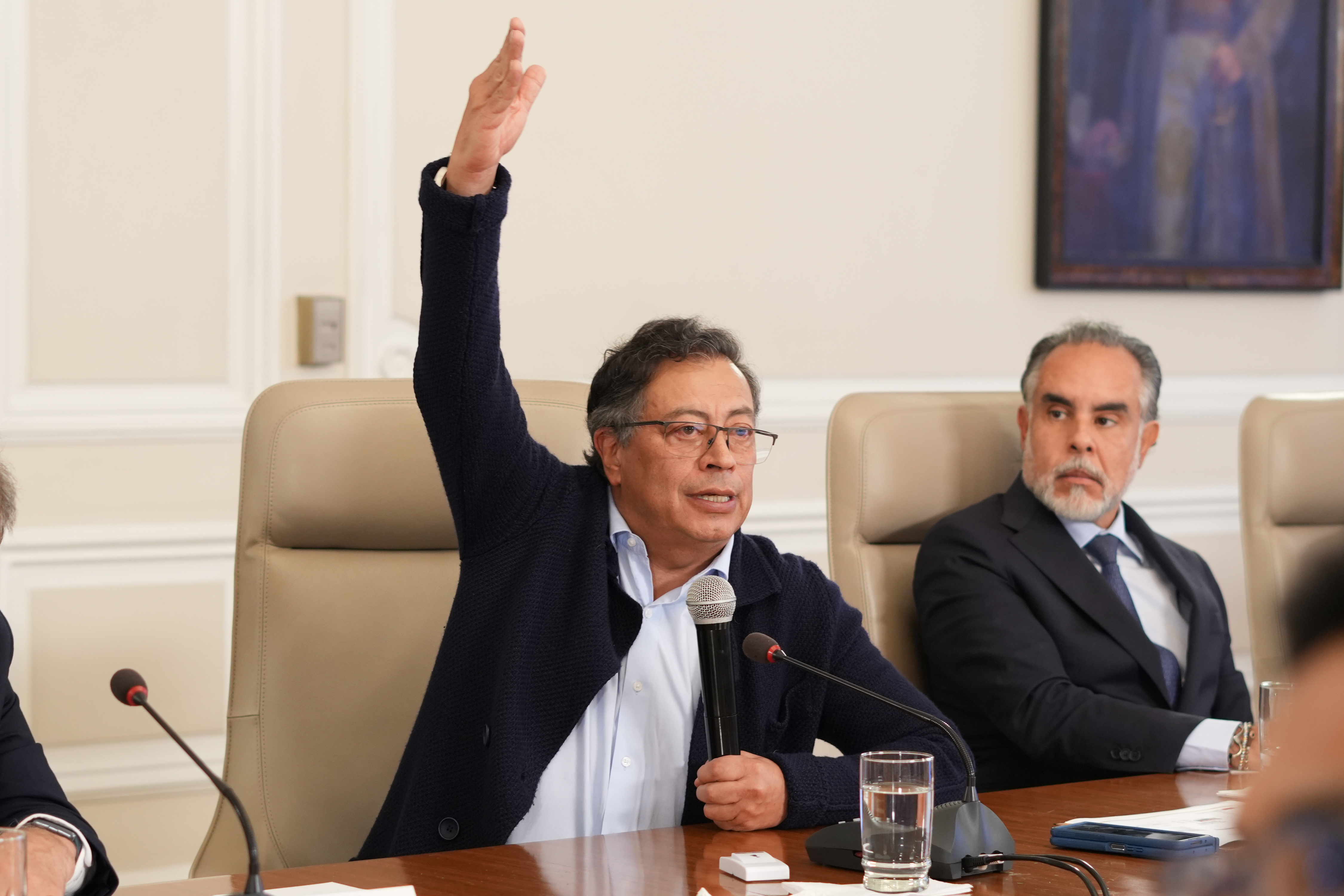 Presidente Gustavo Petro y Armando Benedetti, designado jefe de despacho.