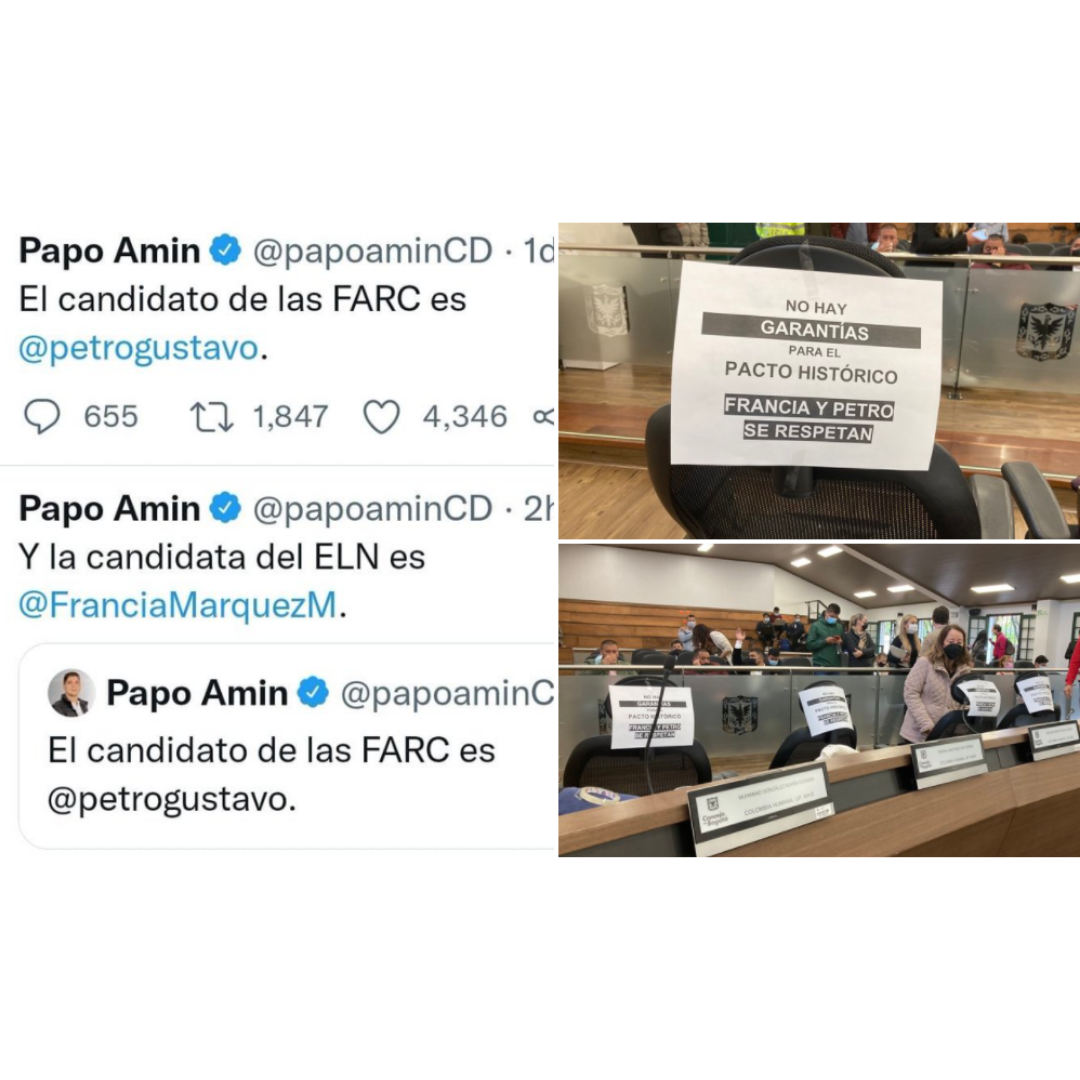 Denuncian que no hay garantías para el Pacto Histórico en el Concejo de Bogotá