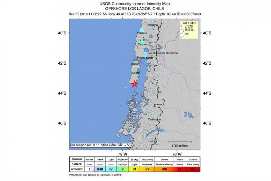 Chile emite alerta de tsunami y ordena evacuar zonas costeras en 4 regiones tras sismo