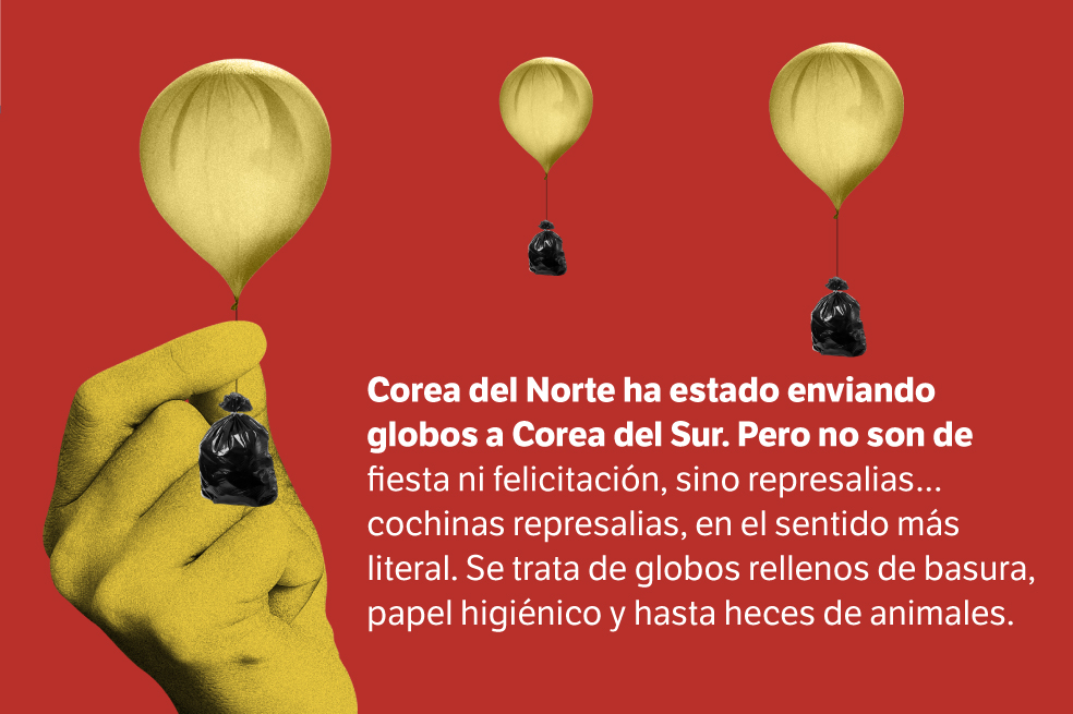 Globos de basura, el detonante de una nueva tensión entre las dos Coreas