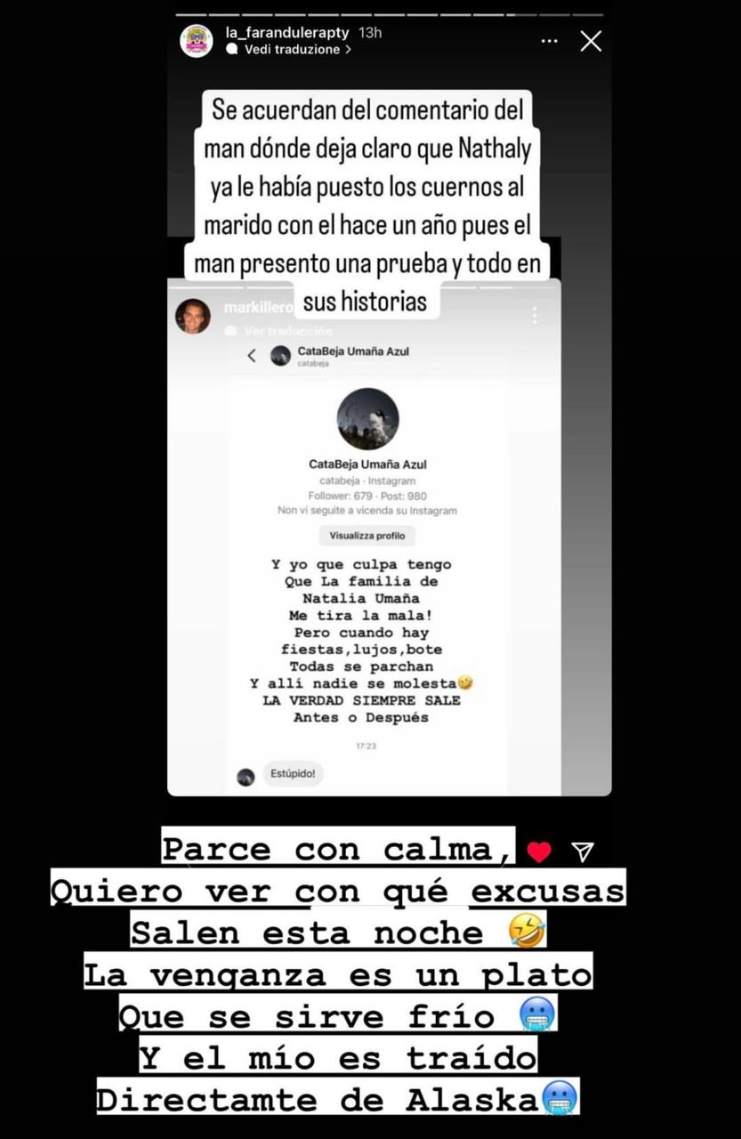 Nataly Umaña y su supuesta infidelidad antes de Miguel Melfi.