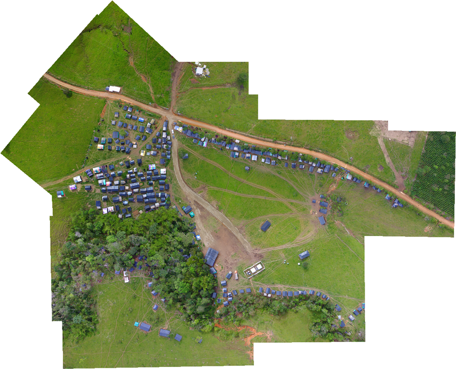 Aerofoto de la zona veredal Mariana Páez