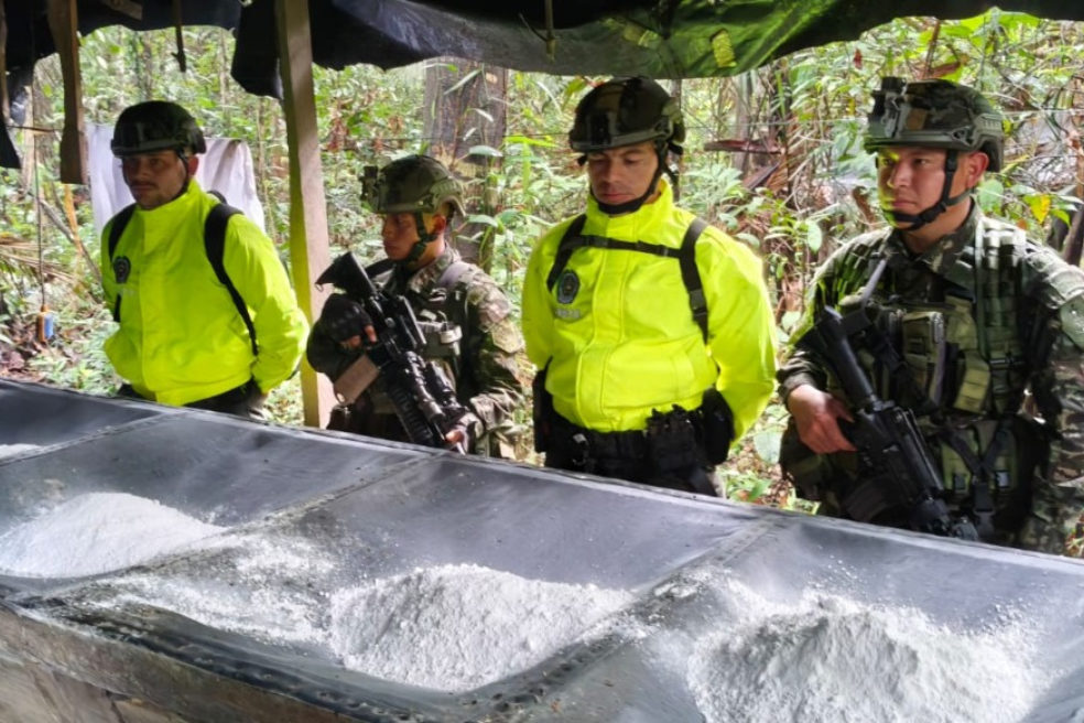 Ejército encontró en Nariño uno de los mayores laboratorios de cocaína en el país