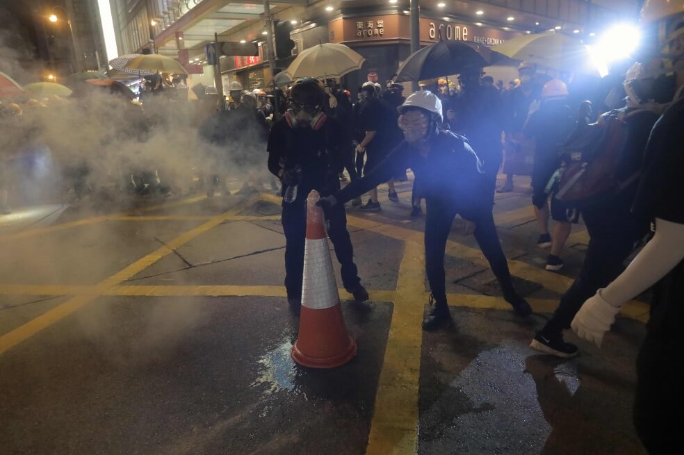 Durante los últimos días se presentaron los disturbios más violentos en Hong Kong. / AFP