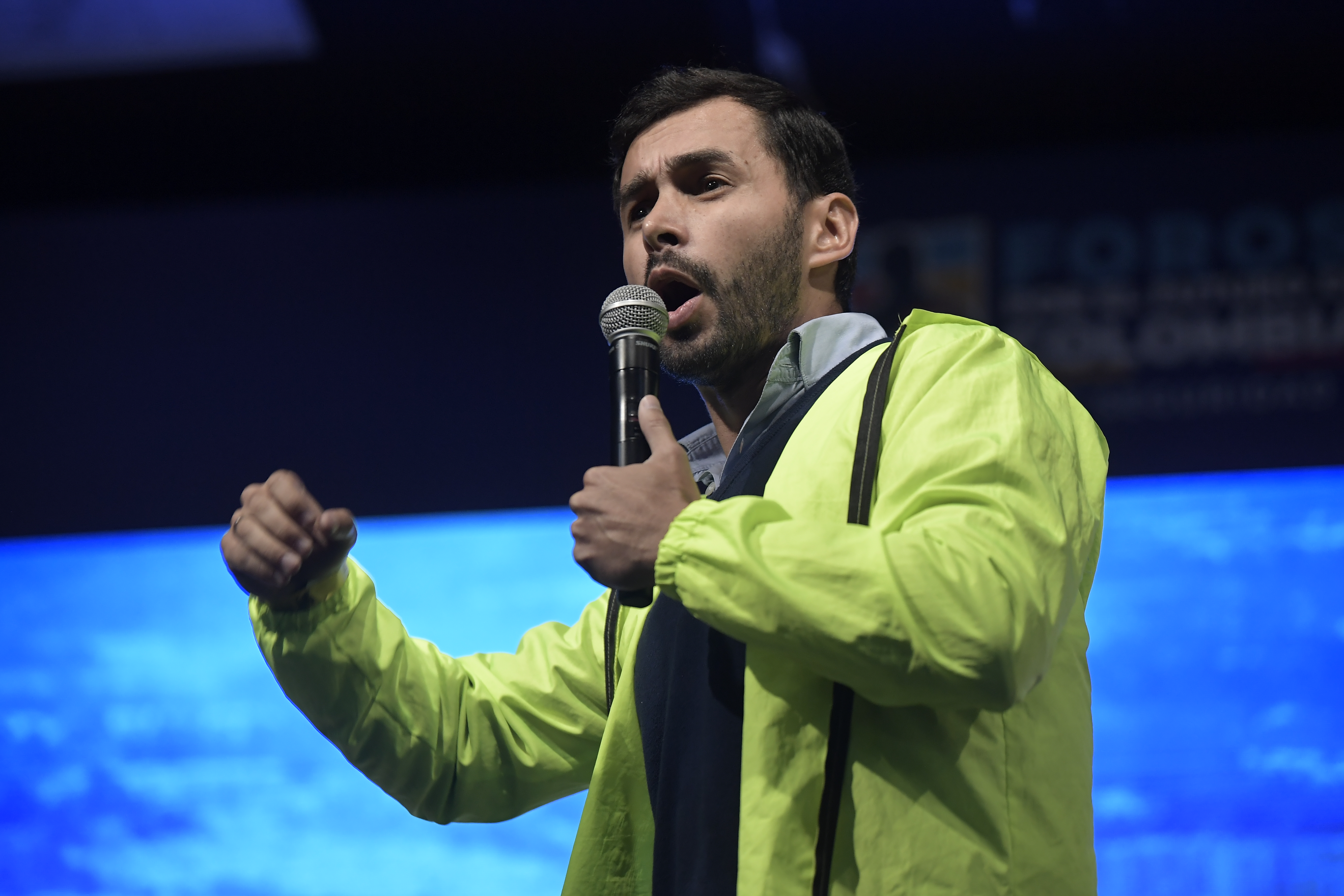 Durante el foro de precandidatos a la presidencia por el Centro Democrático