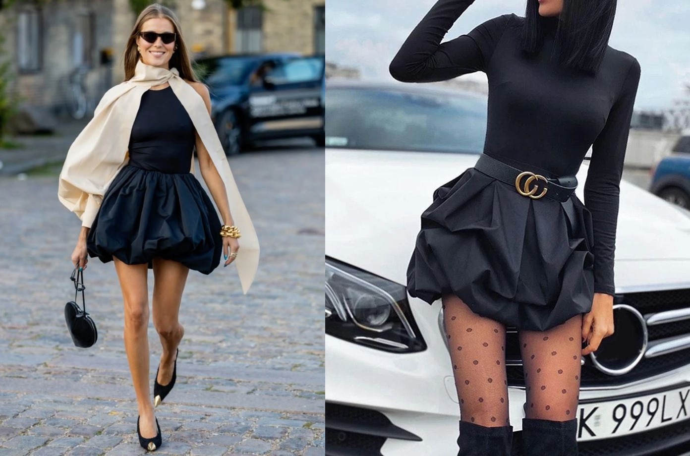 Falda globo: aprende a usarla y a combinarla en tu outfit