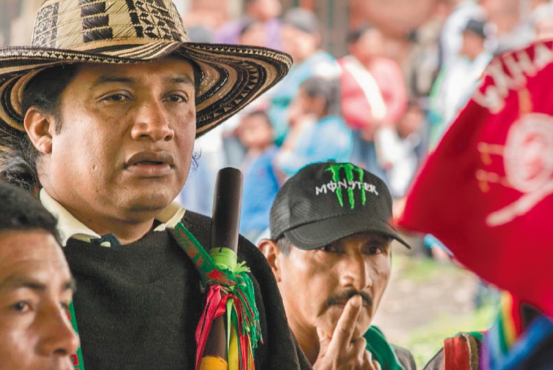 Luis Alfredo Acosta, líder indígena nasa del Cauca, es el jefe nacional de la Guardia Indígena y participó un mes de la búsqueda de los niños en selvas del Guaviare y Caquetá hasta su rescate el pasado 9 de junio.  
/ Foto de Ana Karina Delgado