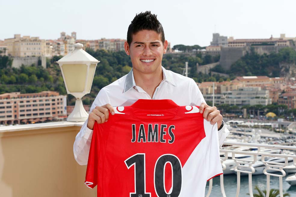 James Rodríguez presentado como jugador del Mónaco //AFP PHOTO / VALERY HACHE