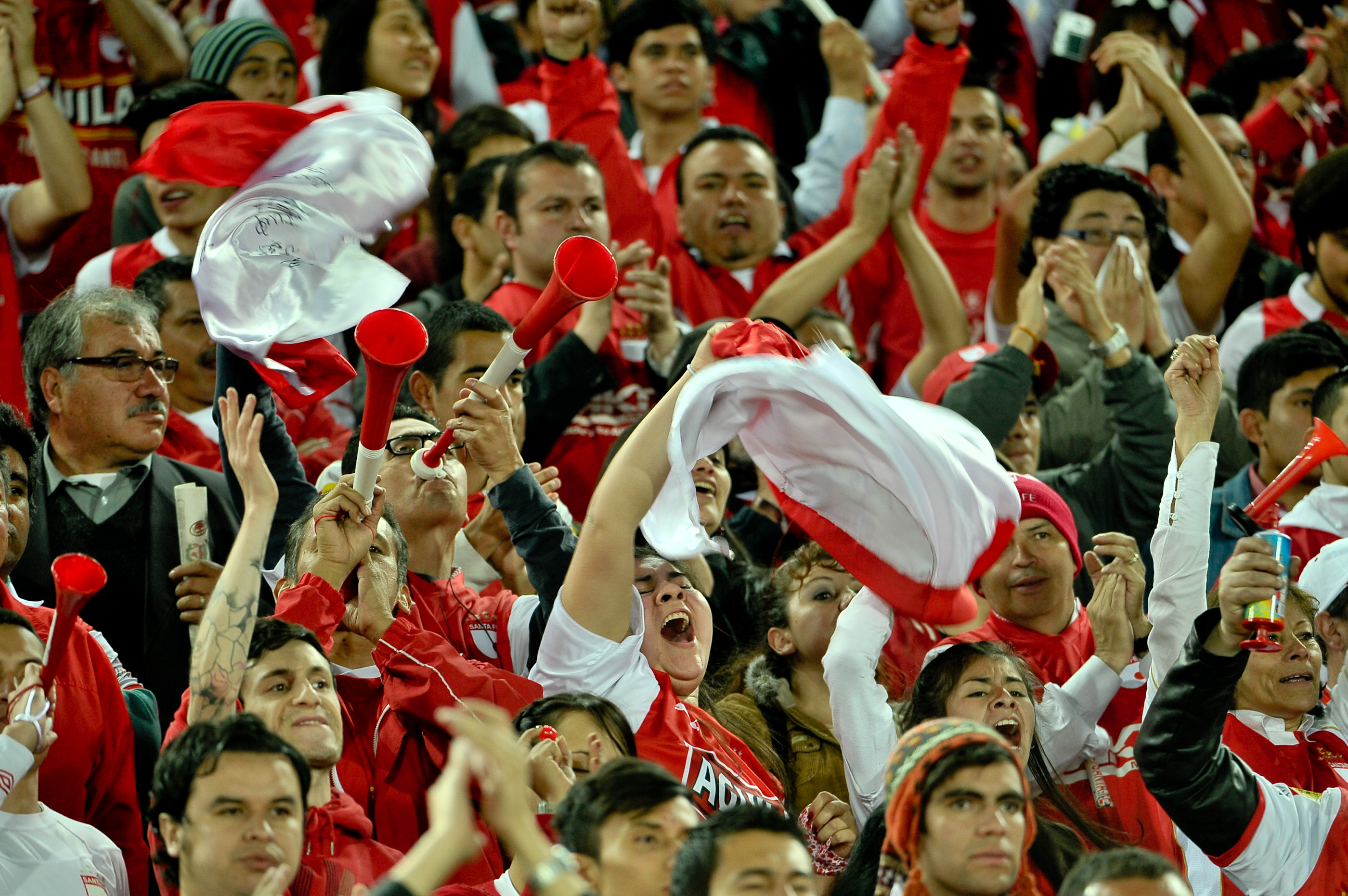 Imágenes de la clasificación de Santa Fe a semifinal de Copa Libertadores