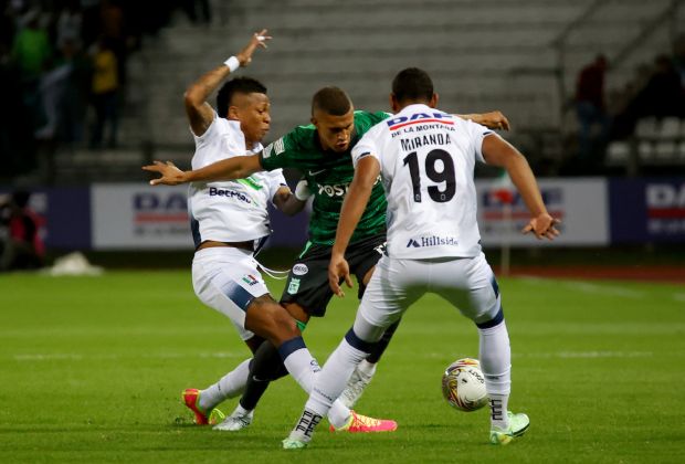 Once Caldas y Nacional empataron 1 a 1 en el estadio Palogrande de Manizales.