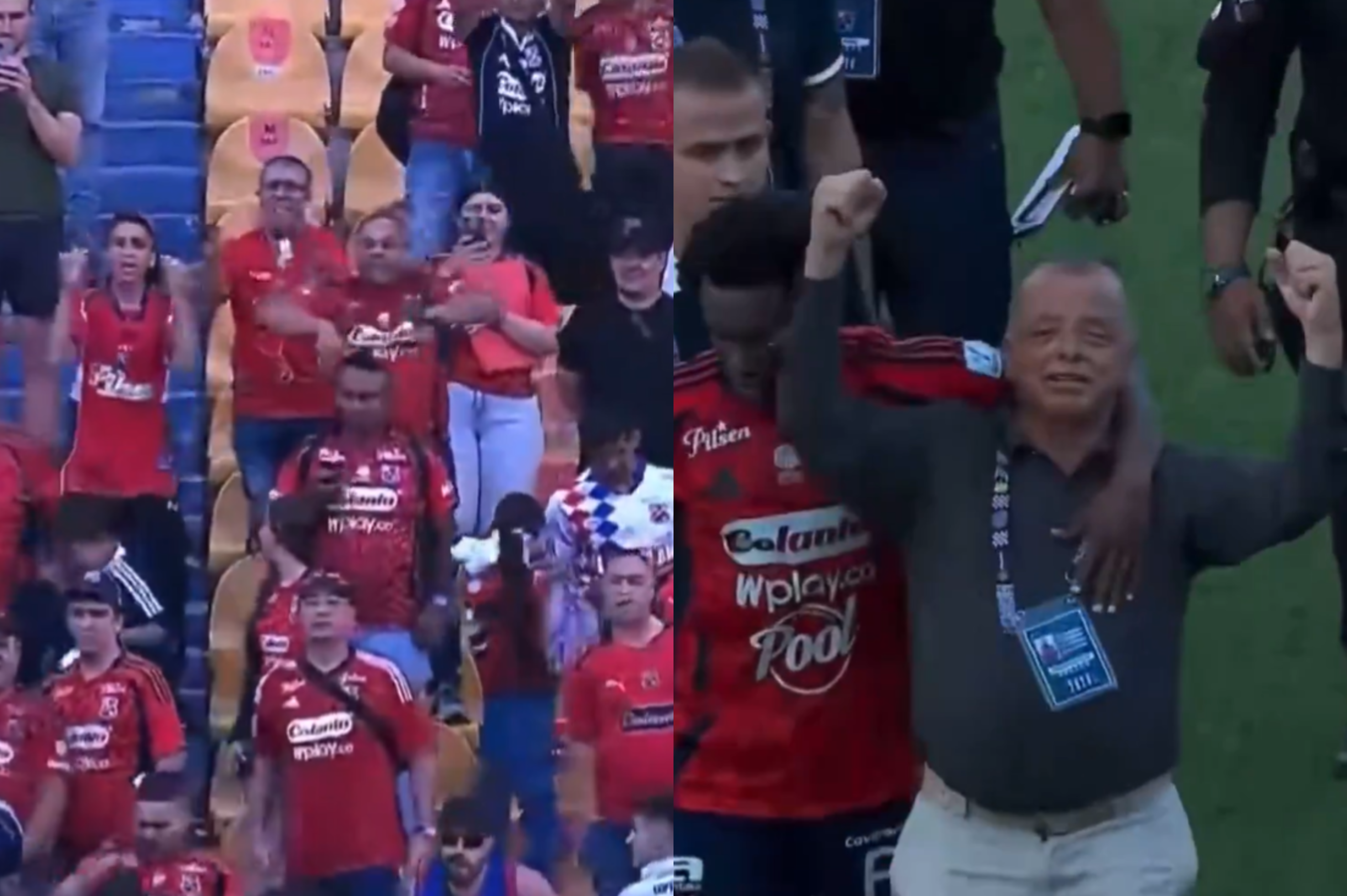 Debacle total en el DIM: Raúl Giraldo salió insultándose con los hinchas en el Atanasio
