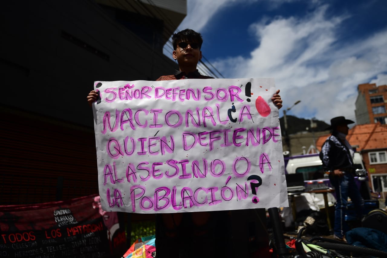 Protesta contra Carlos Camargo
