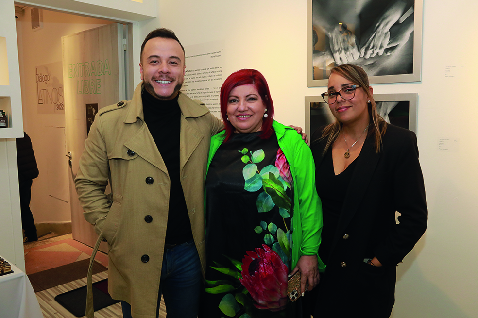 David de los Ríos, Mariana Turchio y Linda Phillips
