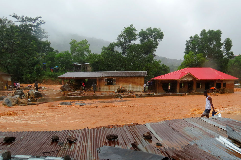Así se ve Sierra Leona en medio de las inundaciones