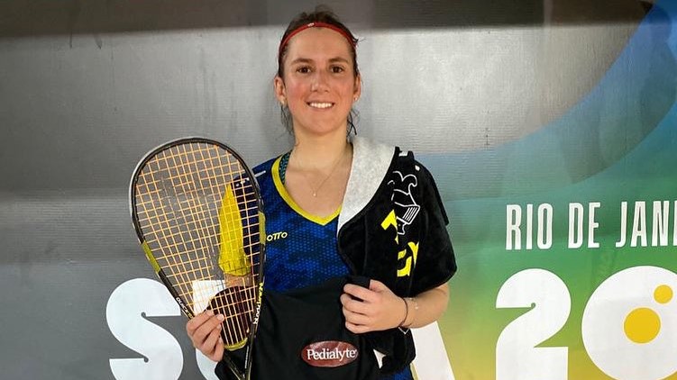 Catalina Peláez, campeona suramericana de squash
