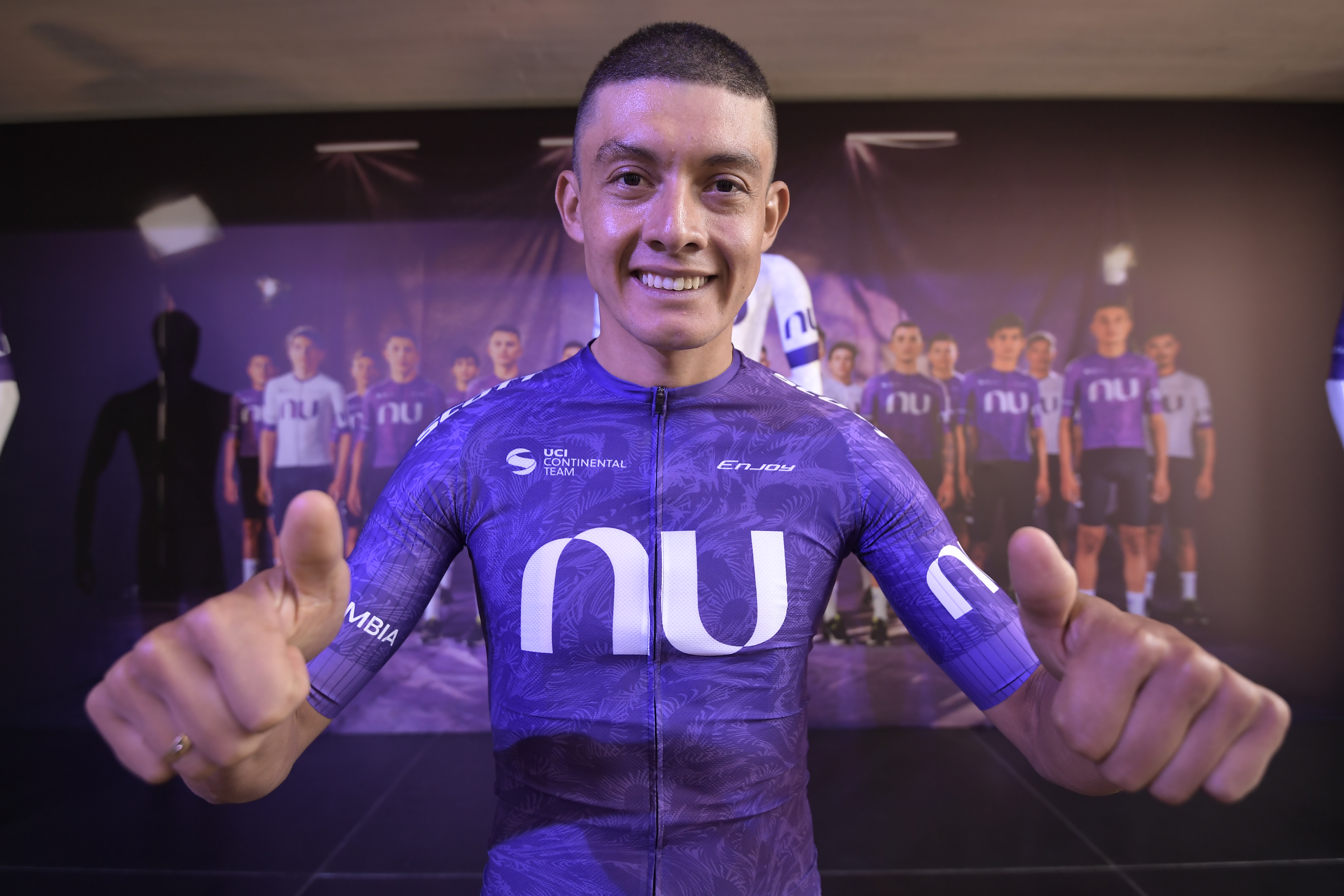 Ciclista del equipo NU Colombia.