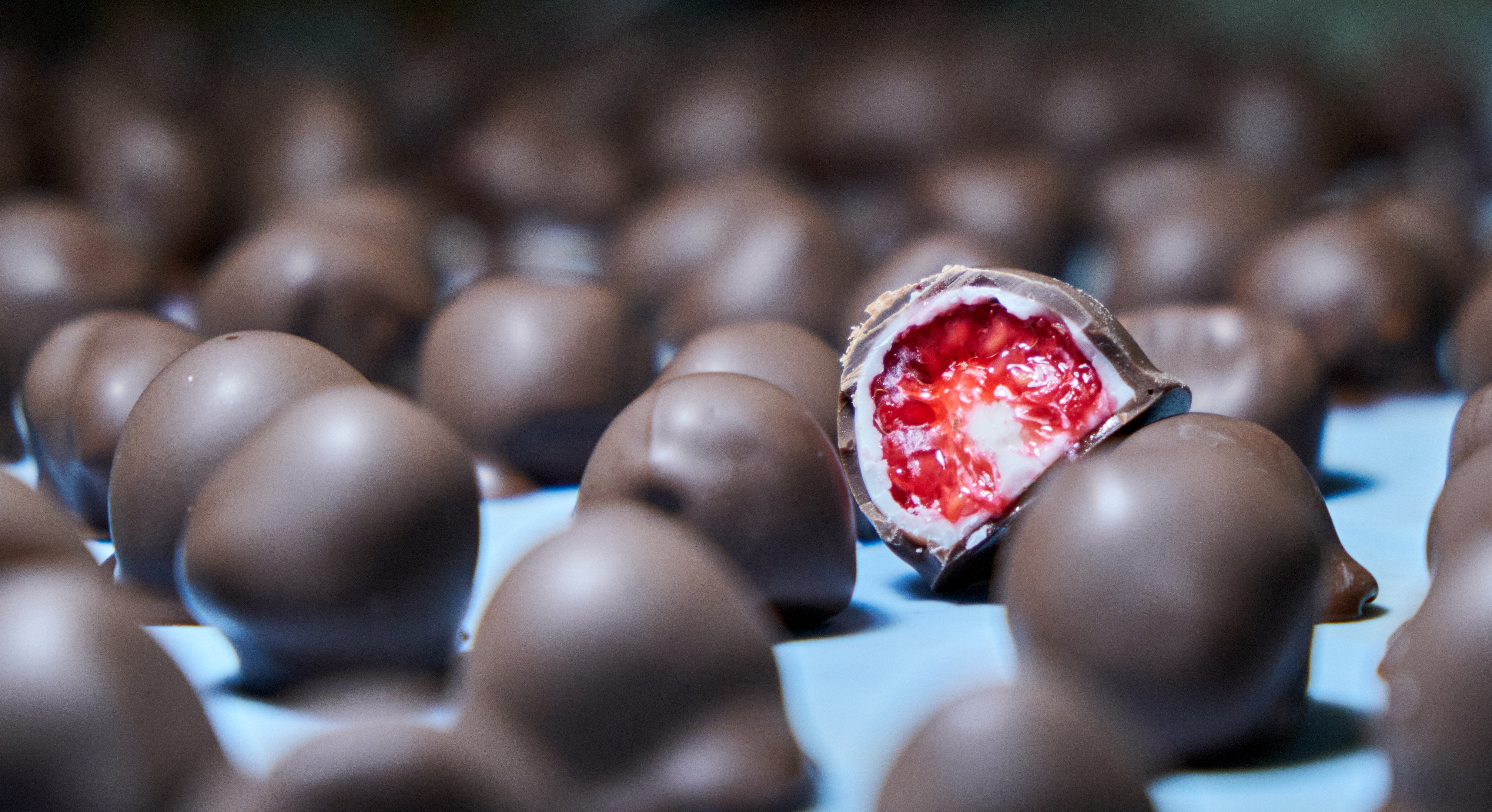 Frambuesas con chocolate