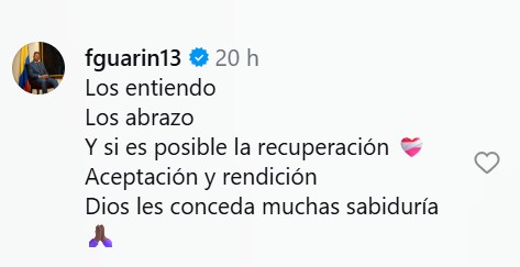 Comentario de Fredy Guarín.