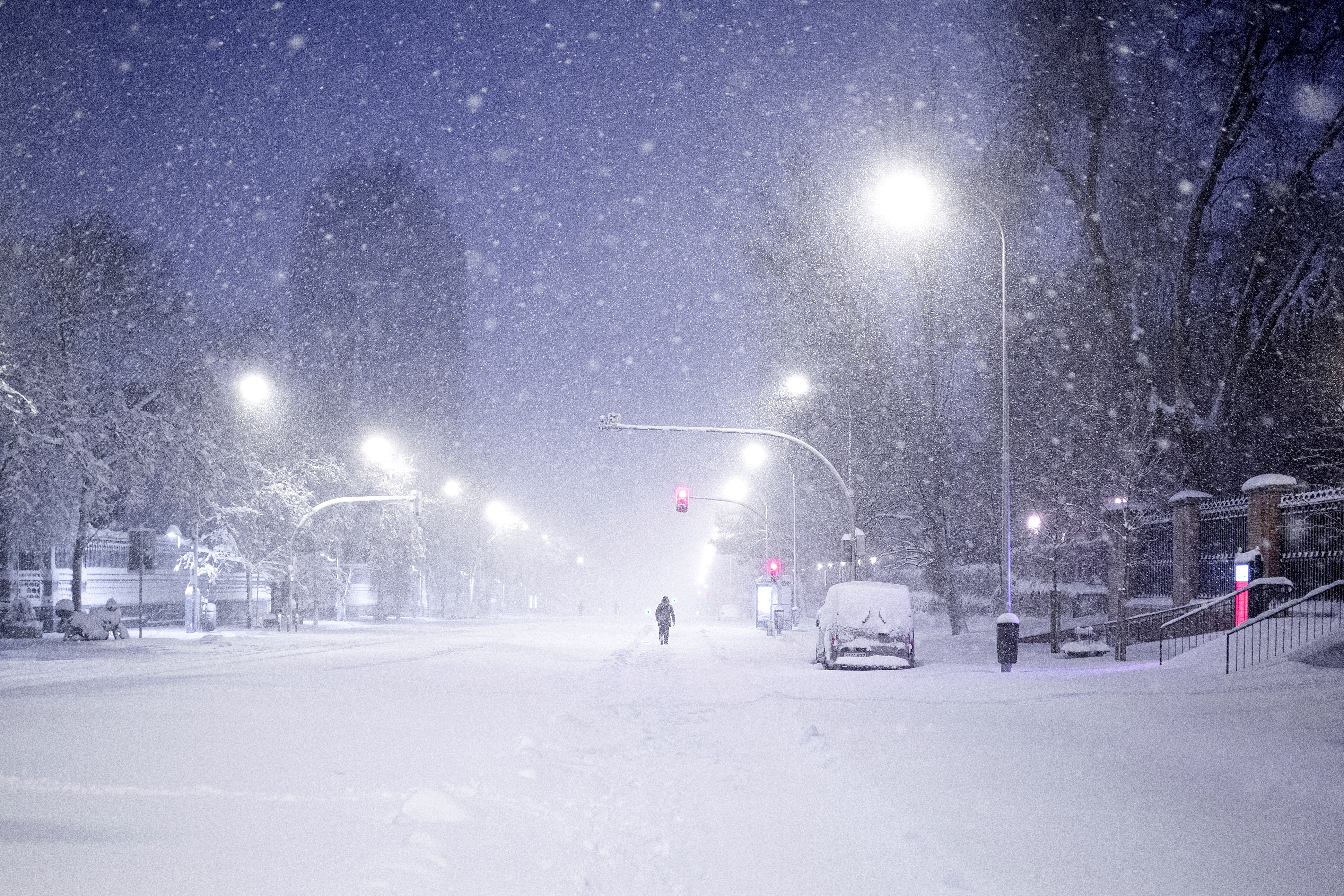 España, paralizada por la peor nevada en 50 años