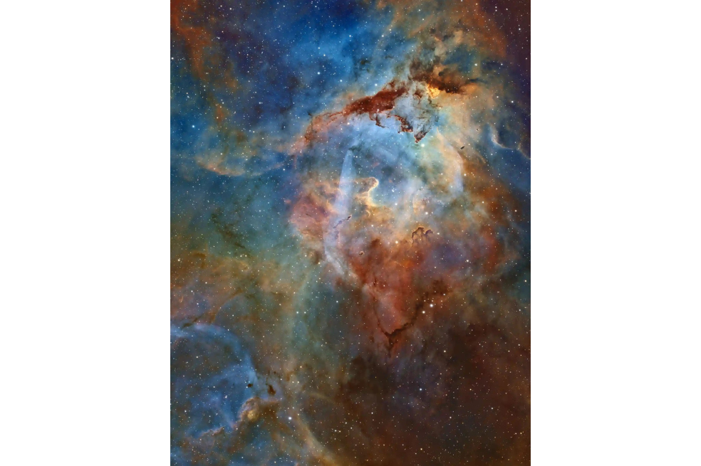"La perseverancia y la resistencia de los astrofotógrafos es lo que realmente nos hace destacar en el campo de la fotografía. He aquí una imagen que realmente pone de manifiesto la aplicación necesaria, especialmente cuando nos centramos en el cielo profundo. Este fotógrafo ha dedicado muchas horas y ha estudiado su oficio para crear una bella imagen de este campo de nebulosidad. Con colores sutiles pero variados en toda la paleta, las oscuras y retorcidas líneas de polvo se resuelven con exquisito detalle y las estrellas son perfectamente redondas, sin rastro de estelas. Todo esto de un recién llegado a la afición. Demuestra que, incluso en las primeras etapas de la astrofotografía, no hay límites a lo que podemos conseguir", dijo Steve Marsh, uno de los jueces.