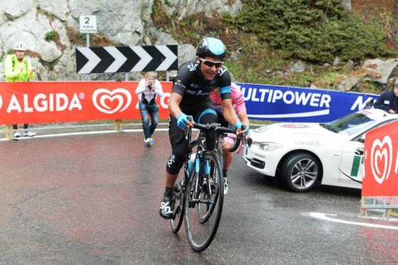 Sebastián Henao, pedalista del Sky. Foto: AFP