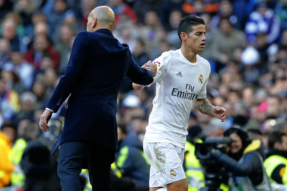 «No tengo nada en contra de James»: Zidane