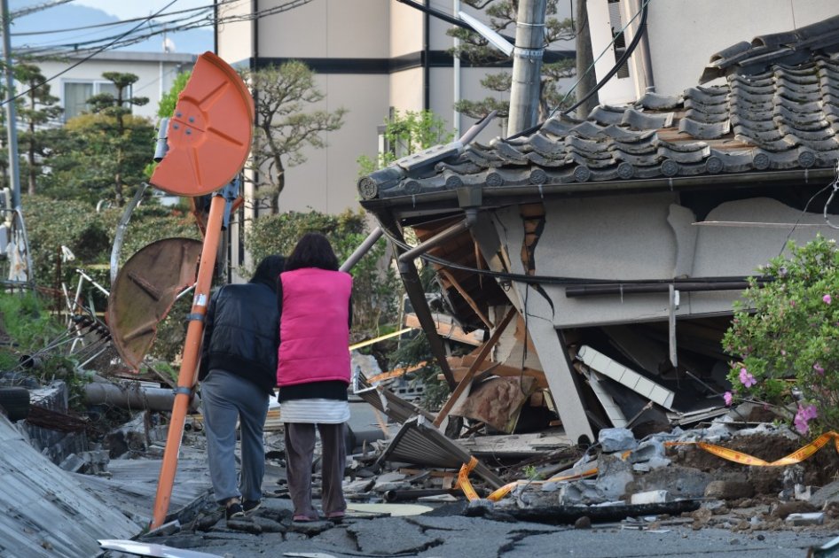 Al menos 41 personas murieron tras sismos en Japón en abril de 2016. / AFP