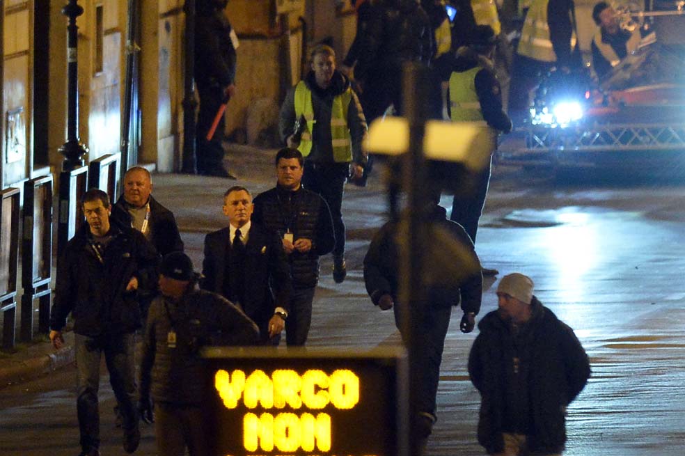 Rodaje de  James Bond cerca a Ciudad del Vaticano